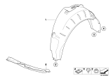 Diagram for 2009 BMW 328i xDrive Fender Splash Shield - 51717172493