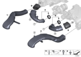 Diagram for 2012 BMW X5 Air Intake Hose - 13717577446