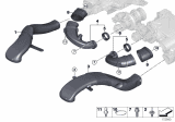 Diagram for 2010 BMW X6 Air Intake Hose - 13717577446