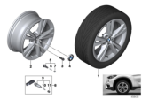 Diagram for 2017 BMW X1 Alloy Wheels - 36116856064