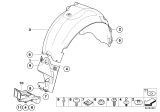 Diagram for 2004 BMW Z4 Fender Splash Shield - 51717029694