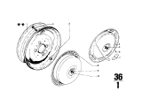 Diagram for 1971 BMW 2002 Wheel Cover - 36131104650