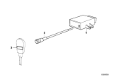 Diagram for 1999 BMW 750iL Antenna Cable - 66128362096