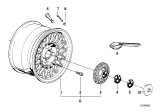 Diagram for 1991 BMW 325ix Wheel Cover - 36132225622