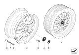 Diagram for 2007 BMW 323i Alloy Wheels - 36116775593