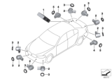Diagram for BMW 640i xDrive Gran Turismo Parking Assist Distance Sensor - 66209359090