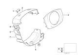 Diagram for 2006 BMW 760i Steering Column Cover - 61316911543