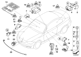 Diagram for 2006 BMW 330i Air Bag Sensor - 65776988143