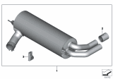 Diagram for 2018 BMW 430i xDrive Muffler - 18302411186