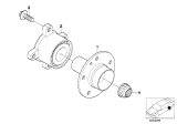 Diagram for 2010 BMW 650i Wheel Bearing - 33411095238