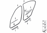 Diagram for BMW 320i xDrive Door Seal - 51727303968