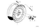 Diagram for 1984 BMW 318i Alloy Wheels - 36111178802