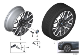 Diagram for 2019 BMW X2 Alloy Wheels - 36106883003