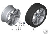 Diagram for 2018 BMW M6 Alloy Wheels - 36112284708
