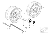 Diagram for 1999 BMW 323is Alloy Wheels - 36111095006