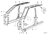 Diagram for 1977 BMW 530i Door Moldings - 51131874087