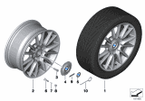 Diagram for BMW 750i Alloy Wheels - 36117841225