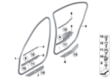 Diagram for BMW Alpina B7L xDrive Door Seal - 51727231342