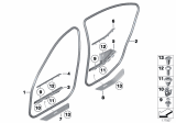 Diagram for 2009 BMW 750i Weather Strip - 51727231341