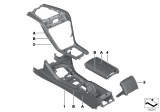 Diagram for BMW M8 Center Console Base - 51167994896