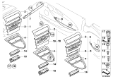 Diagram for BMW Dash Panel Vent Portion Covers - 51167120830