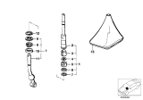 Diagram for BMW 733i Shift Linkage Boot - 25111220427