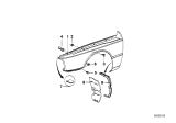 Diagram for 1977 BMW 530i Fender Splash Shield - 51711852735