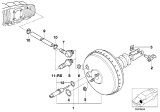 Diagram for 1993 BMW 325i Brake Booster - 34331162963