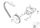 Diagram for 2001 BMW 330Ci Serpentine Belt - 11281706545