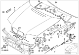 Diagram for BMW 320i Hood Latch - 51238203859