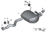 Diagram for 2015 BMW X1 Tail Pipe - 18307646431
