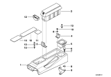 Diagram for 1998 BMW 318ti Center Console Base - 51168186103