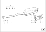 Diagram for BMW 320i Tail Pipe - 18101737097