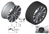 Diagram for 2016 BMW X6 Alloy Wheels - 36116859423