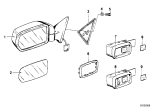 Diagram for 1983 BMW 320i Mirror Switch - 61311363459