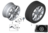 Diagram for 2015 BMW X6 Alloy Wheels - 36116858872