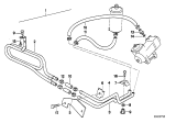 Diagram for 1985 BMW 635CSi Power Steering Hose - 32411134825