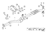 Diagram for BMW 335i xDrive Exhaust Flange Gasket - 18307553603