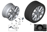 Diagram for 2018 BMW X5 Alloy Wheels - 36116853953