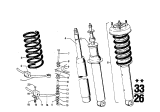 Diagram for 1973 BMW Bavaria Coil Springs - 33531112110