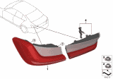 Diagram for 2019 BMW 330i Back Up Light - 63217420451