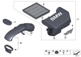 Diagram for BMW X5 Air Filter Box - 13717583713