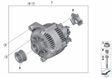 Diagram for 2013 BMW X5 Alternator Pulley - 12317801125