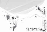 Diagram for 2015 BMW X1 Hood Latch - 51232990367