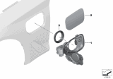 Diagram for BMW Fuel Filler Housing - 51177387935