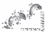 Diagram for 2019 BMW 650i Gran Coupe Fender Splash Shield - 51717224483