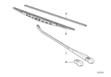 Diagram for 1985 BMW 735i Wiper Arm - 61611371888