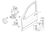 Diagram for 2004 BMW X5 Door Check - 51218402502