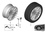 Diagram for BMW M340i xDrive Alloy Wheels - 36116883519
