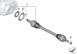 Diagram for 2016 BMW 640i xDrive Axle Shaft - 33207577507